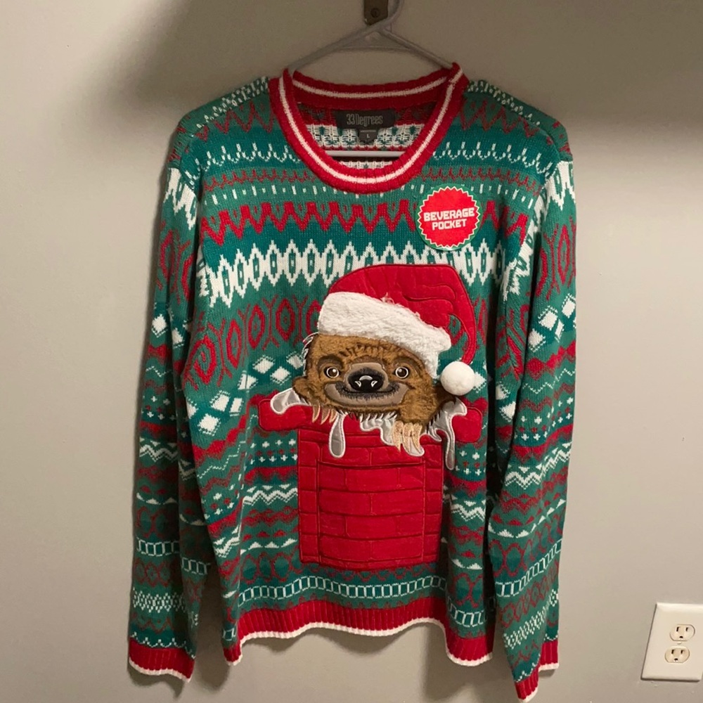 Ugly sloth Christmas sweater